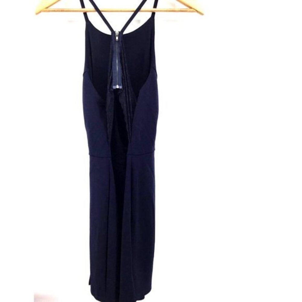 Speechless Lace Back Wrap Bodycon Dress Midnight Blue Size 11 Juniors New‎ - Picture 2 of 9